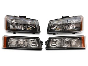 Chevrolet Silverado 1500 LED Headlights - Raxiom - OEM Style, Clear Lens - Chrome - `03-`06