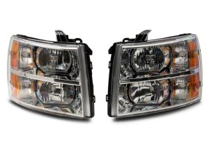 Chevrolet Silverado 1500 LED Headlights - Raxiom - Axial OEM Rep - Chrome - `07-`14