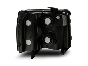 Chevrolet Silverado 1500 HD LED Headlights - Raxiom - Axial OEM Style - Chrome Housing, Smoked Lens - `07-`14