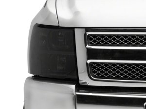 Chevrolet Silverado 1500 HD LED Headlights - Raxiom - Axial OEM Style - Chrome Housing, Smoked Lens - `07-`14