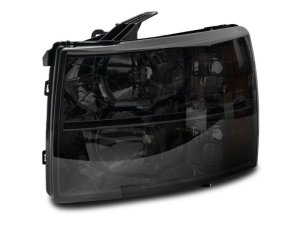 Chevrolet Silverado 1500 HD LED Headlights - Raxiom - Axial OEM Style - Chrome Housing, Smoked Lens - `07-`14