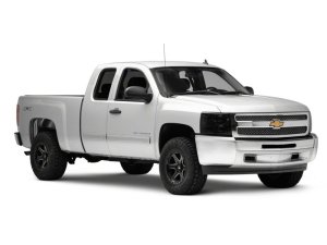 Chevrolet Silverado 1500 HD LED Headlights - Raxiom - Axial OEM Style - Chrome Housing, Smoked Lens - `07-`14