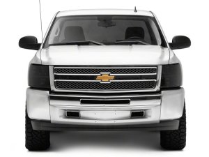 Chevrolet Silverado 1500 HD LED Headlights - Raxiom - Axial OEM Style - Chrome Housing, Smoked Lens - `07-`14