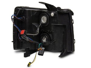 Chevrolet Silverado 1500 LED Headlights - Raxiom - Axial Series w/ LED Bar - Black - `07-`13