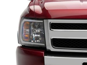 Chevrolet Silverado 1500 LED Headlights - Raxiom - SEQL LED Bar - Black Housing - `07-`13