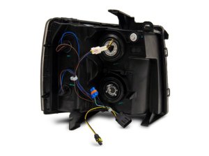 Chevrolet Silverado 1500 LED Headlights - Raxiom - SEQL LED Bar - Black Housing - `07-`13