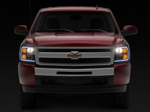 Chevrolet Silverado 1500 LED Headlights - Raxiom - SEQL LED Bar - Black Housing - `07-`13