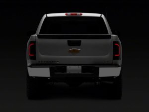 Chevrolet Silverado 1500 LED Tail Lights - Rear - Raxiom - Axial Series - Black Housing with Smoked Lens - `07-`14