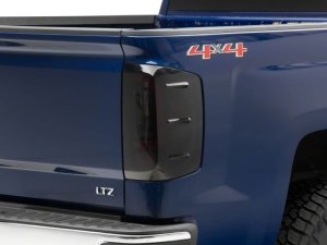 Chevrolet Silverado 1500 LED Taillights - Rear - Raxiom - Axial Series - Black Housing with Smoked Lens - `14-`18 Chevrolet Silverado 1500 LED Taillights - Rear - Raxiom - Axial Series - Black Housing with Smoked Lens - `14-`18