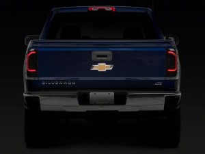 Chevrolet Silverado 1500 LED Taillights - Rear - Raxiom - Axial Series - Black Housing with Smoked Lens - `14-`18 Chevrolet Silverado 1500 LED Taillights - Rear - Raxiom - Axial Series - Black Housing with Smoked Lens - `14-`18