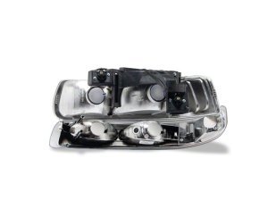 Chevrolet Silverado 1500 LED Headlights - Raxiom - OE Style - Chrome - `99-`02
