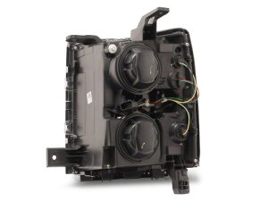 Chevrolet Silverado 1500 LED Headlights - Raxiom - OE Style, Chrome Trim, Clear Lens - Black - `14-`15