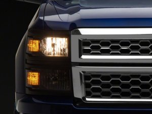 Chevrolet Silverado 1500 Headlights - Raxiom - OE Style - Black - `14-`15