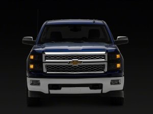 Chevrolet Silverado 1500 Headlights - Raxiom - OE Style - Black - `14-`15
