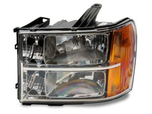 GMC Sierra 2500 HD LED Headlights - Raxiom - Axial OEM Rep - Chrome - `07-`14