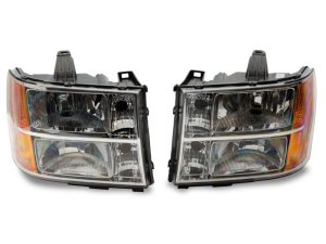 GMC Sierra 3500 HD LED Headlights - Raxiom - Axial OEM Rep - Chrome - `07-`14