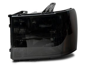 GMC Sierra 3500 HD LED Headlights - Raxiom - Axial OEM Style - Chrome Housing, Smoked Lens - `07-`14