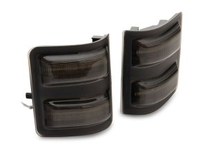 Ford F-250 Super Duty Side Mirror Marker Lamps - Raxiom - Axial LED Sequential Switchback - Smoked - `11-`16