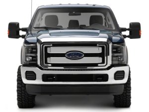Ford F-250 Super Duty LED Headlights - Front - Raxiom - Projector with Clear Lens - Black Housing - `11-`16