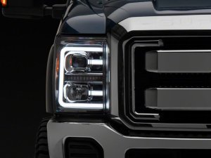 Ford F-350 Super Duty LED Headlights - Front - Raxiom - LED Projector + Switchback Turn Signals - Chrome - `11-`16 Ford F-350 Super Duty LED Headlights - Front - Raxiom - LED Projector + Switchback Turn Signals - Chrome - `11-`16
