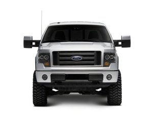 Ford F-150 LED Headlights - Raxiom - Super White Halo Projector - Black - `09-`14 Ford F-150 LED Headlights - Raxiom - Super White Halo Projector - Black - `09-`14