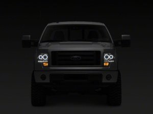 Ford F-150 LED Headlights - Raxiom - G2 Super White LED Halo Projector - Super White - `09-`14