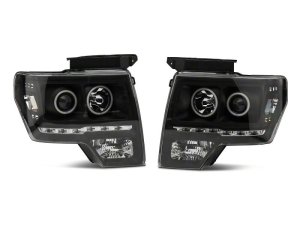 Ford F-150 LED Headlights - Raxiom - G2 Super White LED Halo Projector - Super White - `09-`14