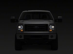 Ford F-150 LED Headlights - Raxiom - G2 Super White LED Halo Projector - Super White - `09-`14
