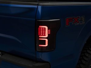 Ford F-150 LED Taillights - Rear - Raxiom - G3 LED, Clear Lens - Black - `15-`17