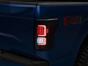Ford F-150 LED Taillights - Rear - Raxiom - G3 LED, Clear Lens - Black - `15-`17