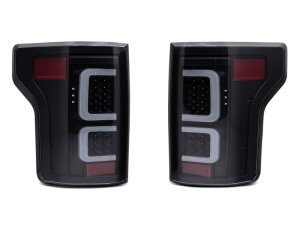 Ford F-150 LED Taillights - Rear - Raxiom - G3 LED, Clear Lens - Black - `15-`17