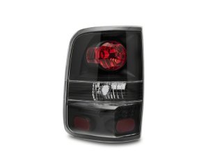 Ford F-150 Styleside Tail Lights - Rear - Raxiom - Euro Style - Black Housing - Red/Clear Lens - `04-`08