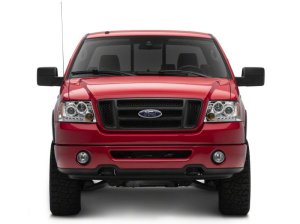 Ford F-150 LED Headlights - Raxiom - Dual LED Halo Projector - Chrome - `04-`08