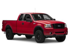 Ford F-150 LED Headlights - Raxiom - Dual LED Halo Projector - Chrome - `04-`08