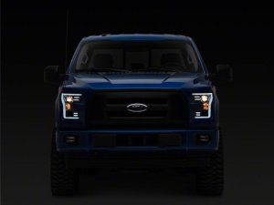 Ford F-150 LED Headlights - Raxiom - Projector with LED Accent - Chrome - `15-`17