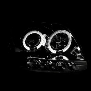 Ford F-150 LED Headlights - Raxiom - Halo Projector - Chrome - `97-`03