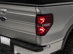 Ford F-150 LED Taillights - Raxiom - Chrome Housing - Red/Clear Lens - `09-`14
