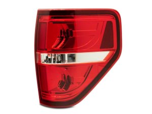 Ford F-150 LED Taillights - Raxiom - Chrome Housing - Red/Clear Lens - `09-`14