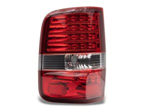 Ford F-150 LED Taillights - Raxiom - Chrome Housing - Red/Clear - `04-`08
