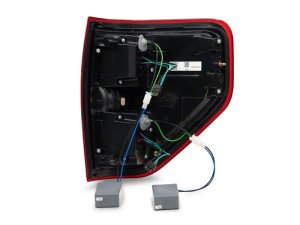 Ford F-150 LED Taillights - Raxiom - Chrome Housing- Red/Clear Lens - `09-`14