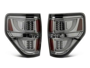 Ford F-150 LED Taillights - Raxiom - G2 - Chrome Housing with Smoked Lens - `09-`14
