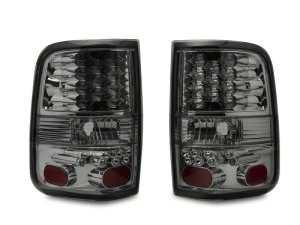 Ford F-150 Styleside LED Taillights - Raxiom - Chrome Housing - Smoked Lens - `04-`08 Ford F-150 Styleside LED Taillights - Raxiom - Chrome Housing - Smoked Lens - `04-`08