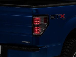 Ford F-150 Styleside LED Taillights - Raxiom - Black Housing - Smoked - `09-`14 Ford F-150 Styleside LED Taillights - Raxiom - Black Housing - Smoked - `09-`14