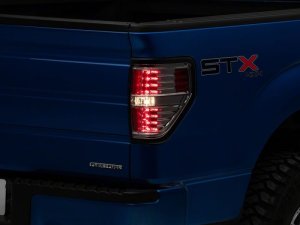 Ford F-150 Styleside LED Taillights - Raxiom - Black Housing - Smoked - `09-`14 Ford F-150 Styleside LED Taillights - Raxiom - Black Housing - Smoked - `09-`14