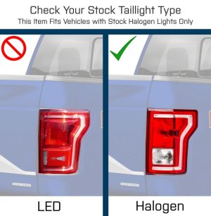 Ford F-150 LED Taillights - Rear - Raxiom - Black Housing - Smoked - `15-`17