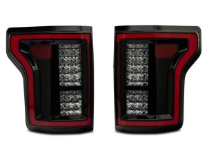 Ford F-150 LED Taillights - Rear - Raxiom - Black Housing - Smoked - `15-`17