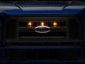 Ford F-150 Grille Light Kit - Front - Raxiom - Raptor Style - Black - `15-`17 Ford F-150 Grille Light Kit - Front - Raxiom - Raptor Style - Black - `15-`17