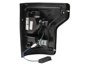 Ford F-150 LED Taillights - Raxiom - Sequential Turn Signals, Clear Lens - Black - `15-`17