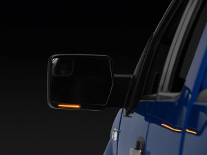Ford F-150 Side Mirror LED Turn Signals - Rear Facing - Raxiom - Axial Series Sequential - Smoked - `04-`14