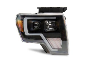 Ford F-150 LED Headlights - Raxiom - Axial G4 Light Bar Switchback Projector - Black Housing - `09-`14